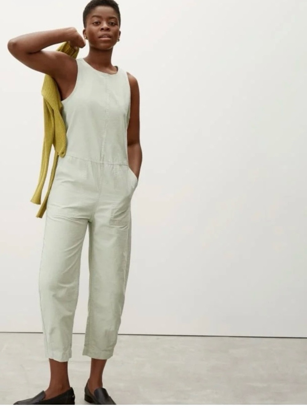 Everlane Light Sage Fatigue Jumpsuit - Women